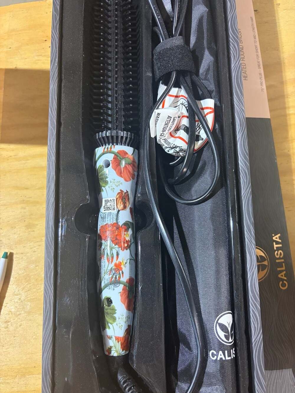 Calista .75 Pro Plus Heated Round Brush Floral Print